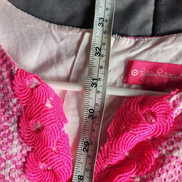 Lilly Pulitzer Target Dress Girls 14/16 XL  Pink Shift Coastal Floral Sleeveless - Picture 6 of 7